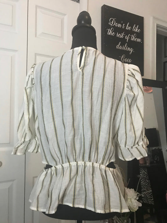 Striped Boho Shirt - ShayDee Beauty Co.